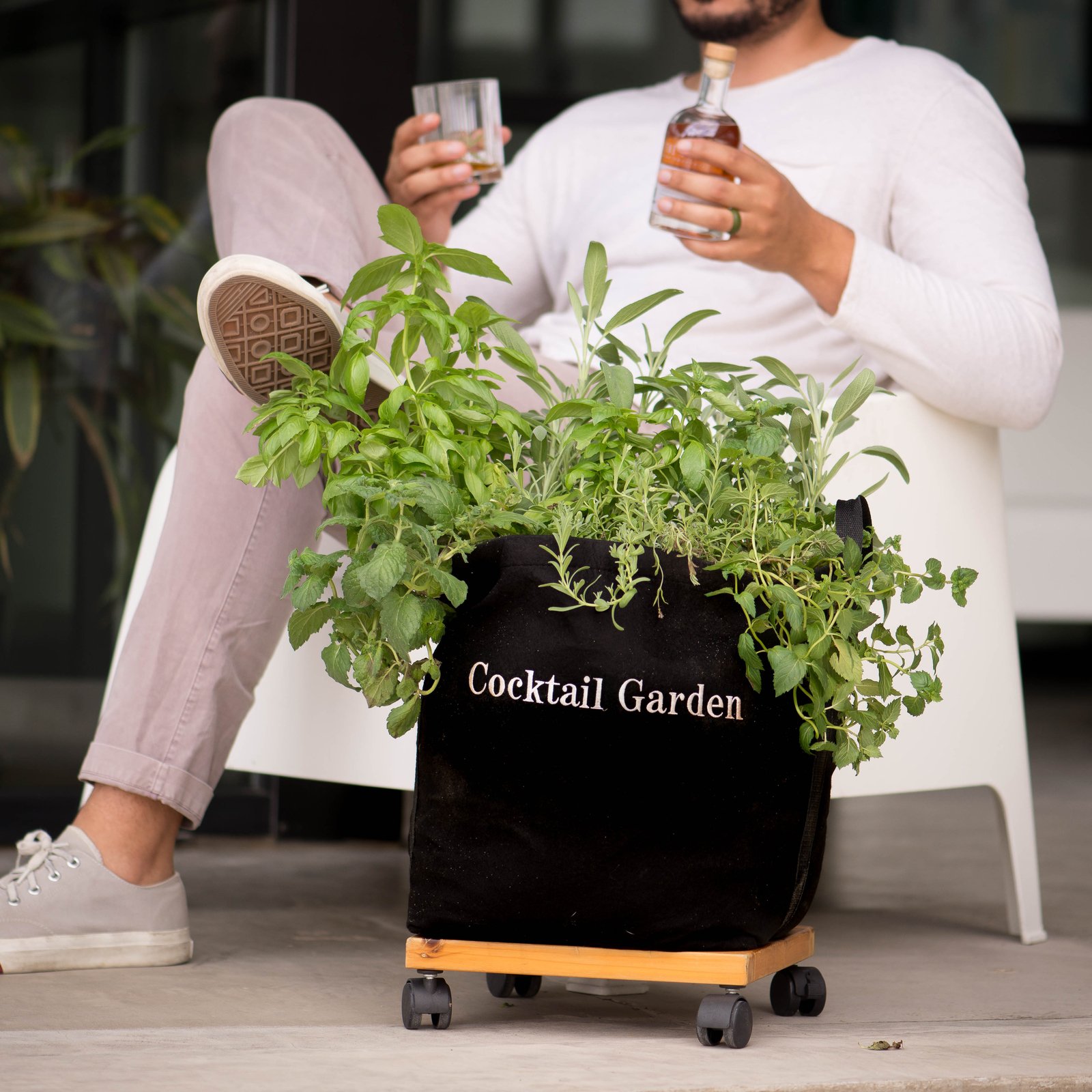 Cocktail Herb Garden Kit with Plants